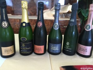 Le bottiglie in degustazione